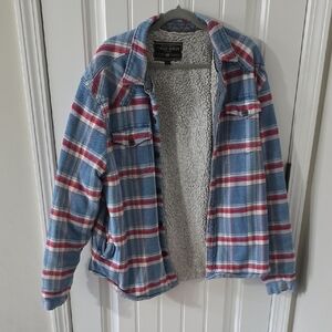 True Grit Blue and Red Checkered Jacket